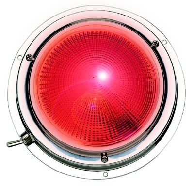 RED/WHITE DOME LIGHT – 4″